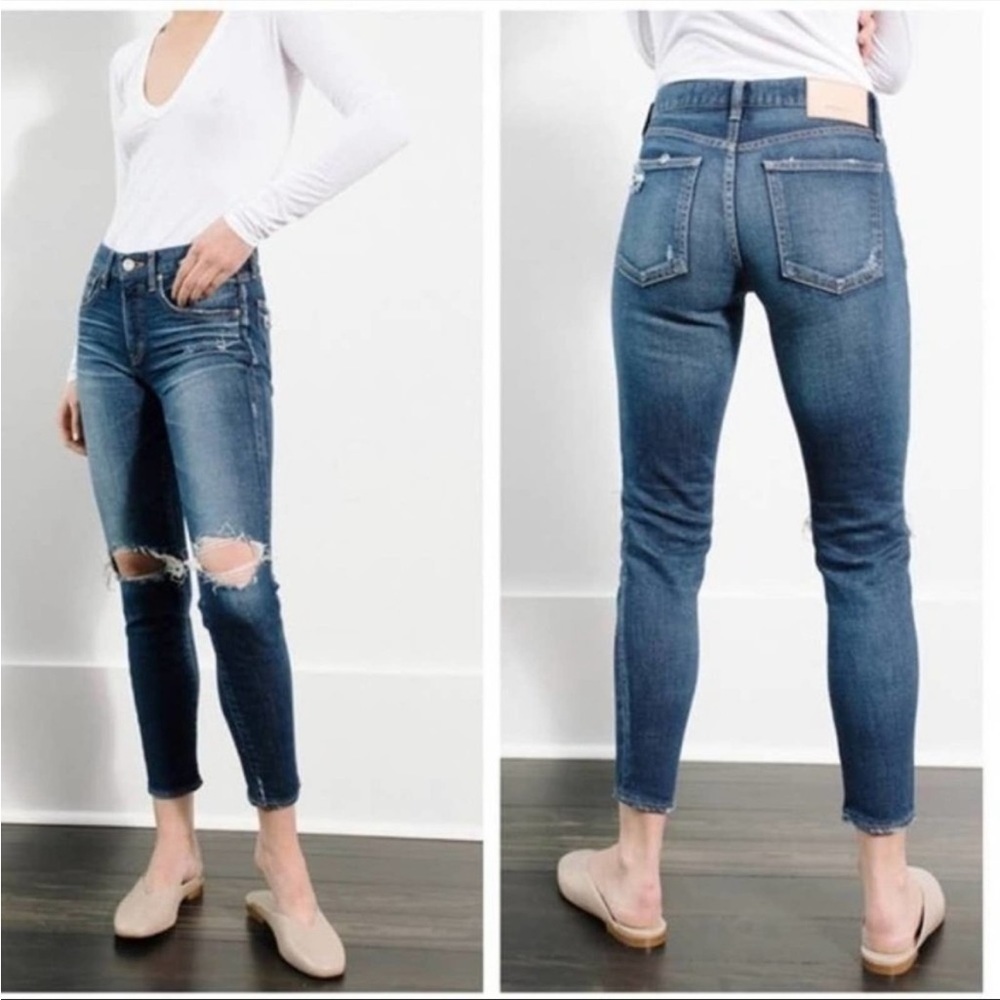 Moussy Vintage Distressed Skinny Jeans